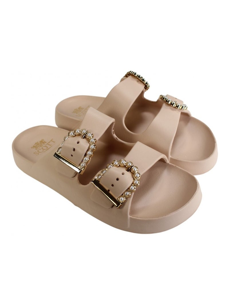 Claquettes Scott femme Beige - Kiabi
