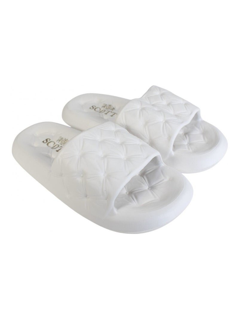 Claquettes Scott femme Blanc - Kiabi