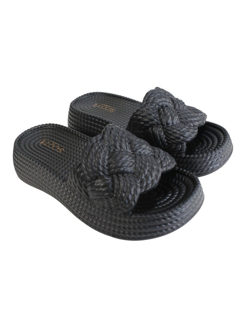 Claquettes Scott femme Noir Noir - Kiabi