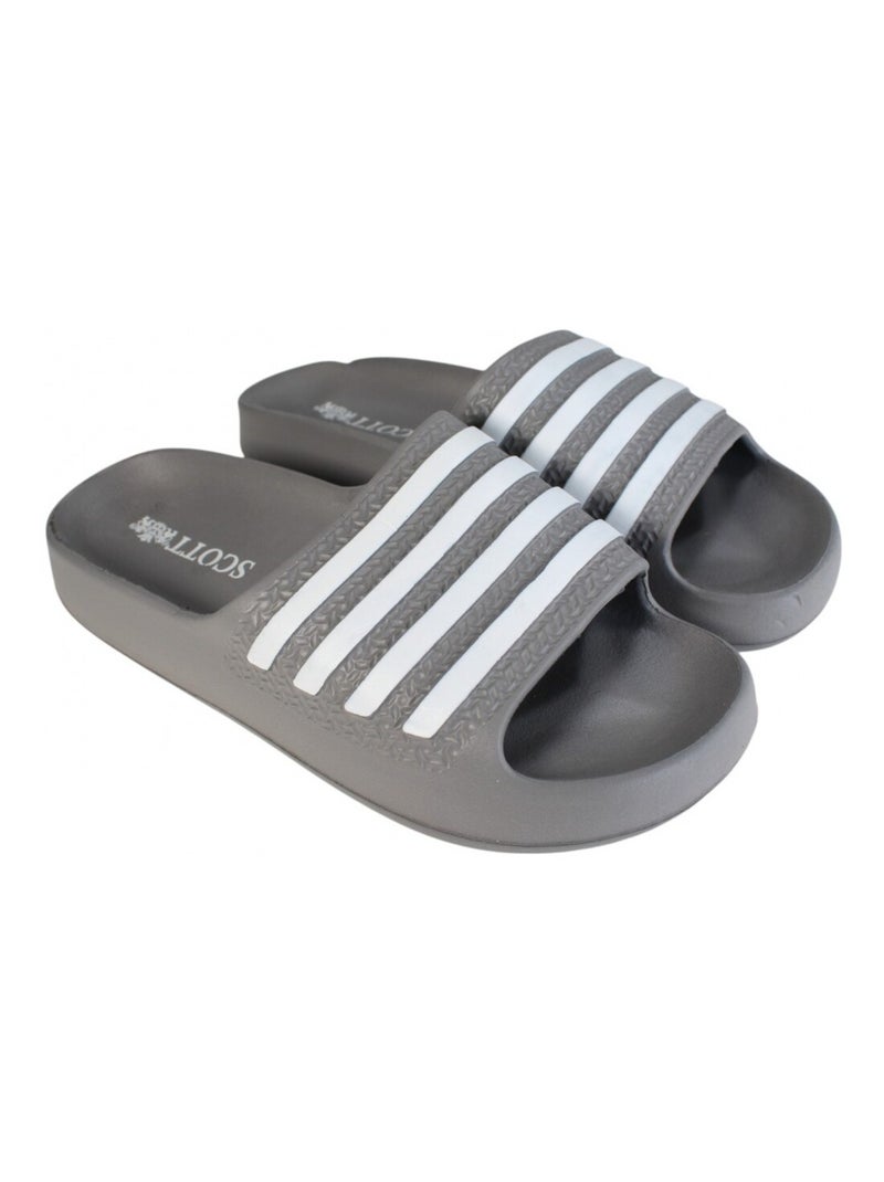 Claquettes Scott homme Gris - Kiabi