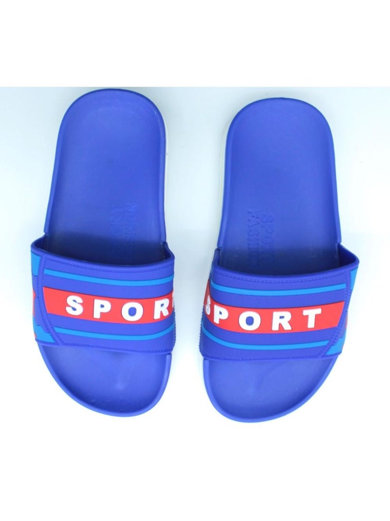 Claquettes sport Kebello Bleu - Kiabi