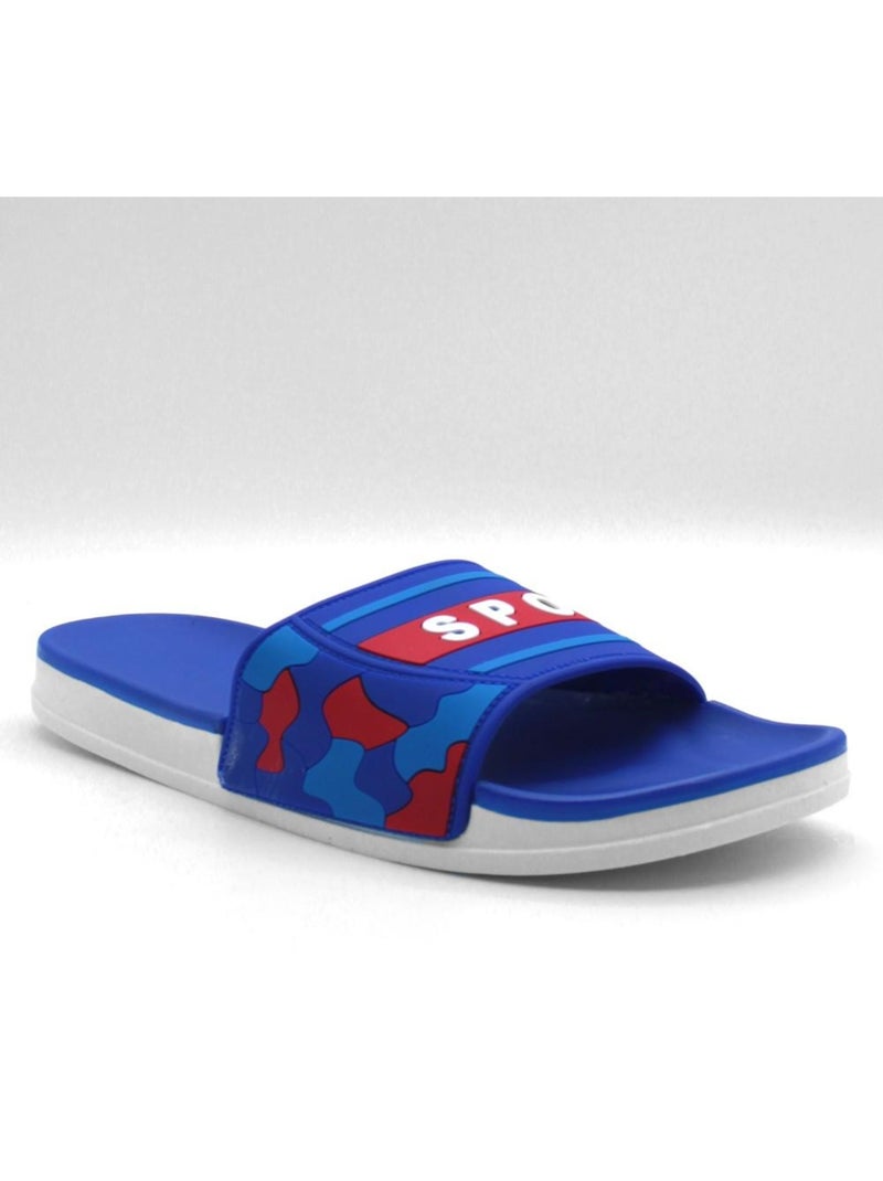 Claquettes sport Kebello Bleu - Kiabi