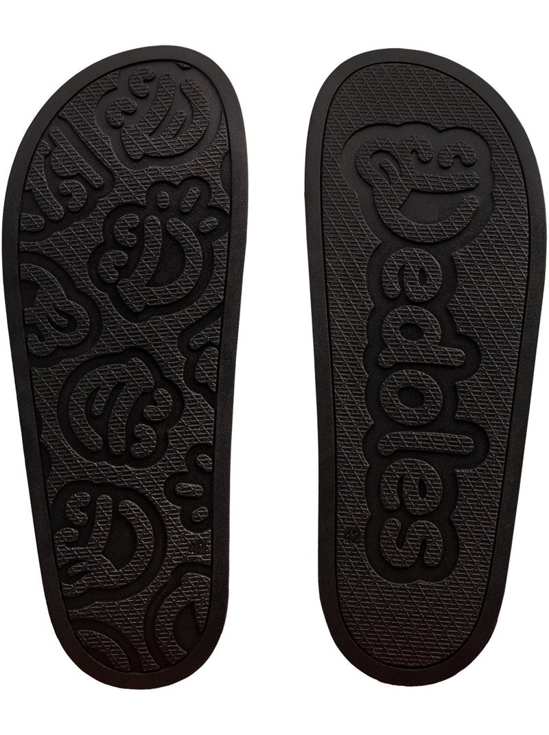 Claquettes Terrain de Football Noir - Kiabi