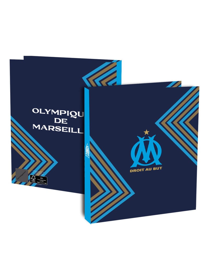 Classeur scolaire A4 OM - Collection officielle OLYMPIQUE DE MARSEILLE Multicolore - Kiabi