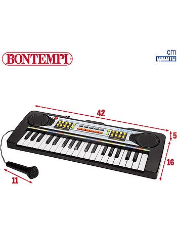 Clavier de piano électronique avec micro 37 touches pour enfants bontempi