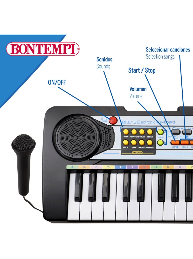 Clavier de piano électronique avec micro 37 touches pour enfants bontempi N/A - Kiabi