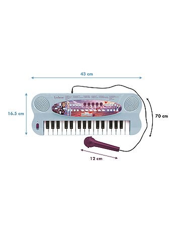 Clavier Électronique Musical avec Micro Reine des Neiges