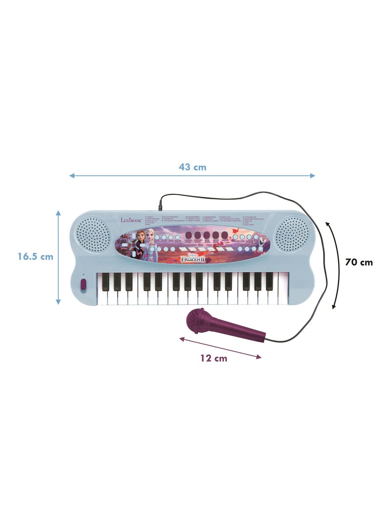 Clavier Électronique Musical avec Micro Reine des Neiges Bleu - Kiabi