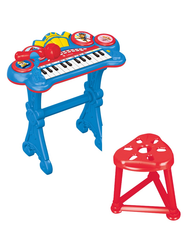 Clavier Électronique Pat’patrouille avec siège et microphone Bleu - Kiabi