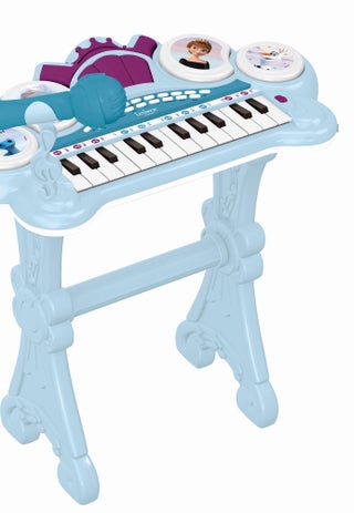 Clavier Électronique Reine Des Neiges Avec Siège Et Microphone, Lumineux