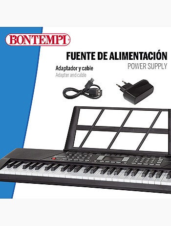 Clavier numérique avec clavier 61 touches bontempi