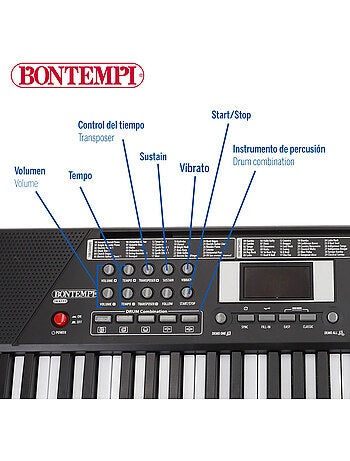 Clavier numérique avec clavier 61 touches bontempi