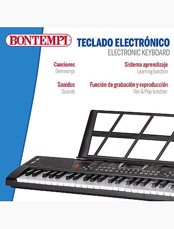 Clavier numérique avec clavier et pieds 54 touches bontempi