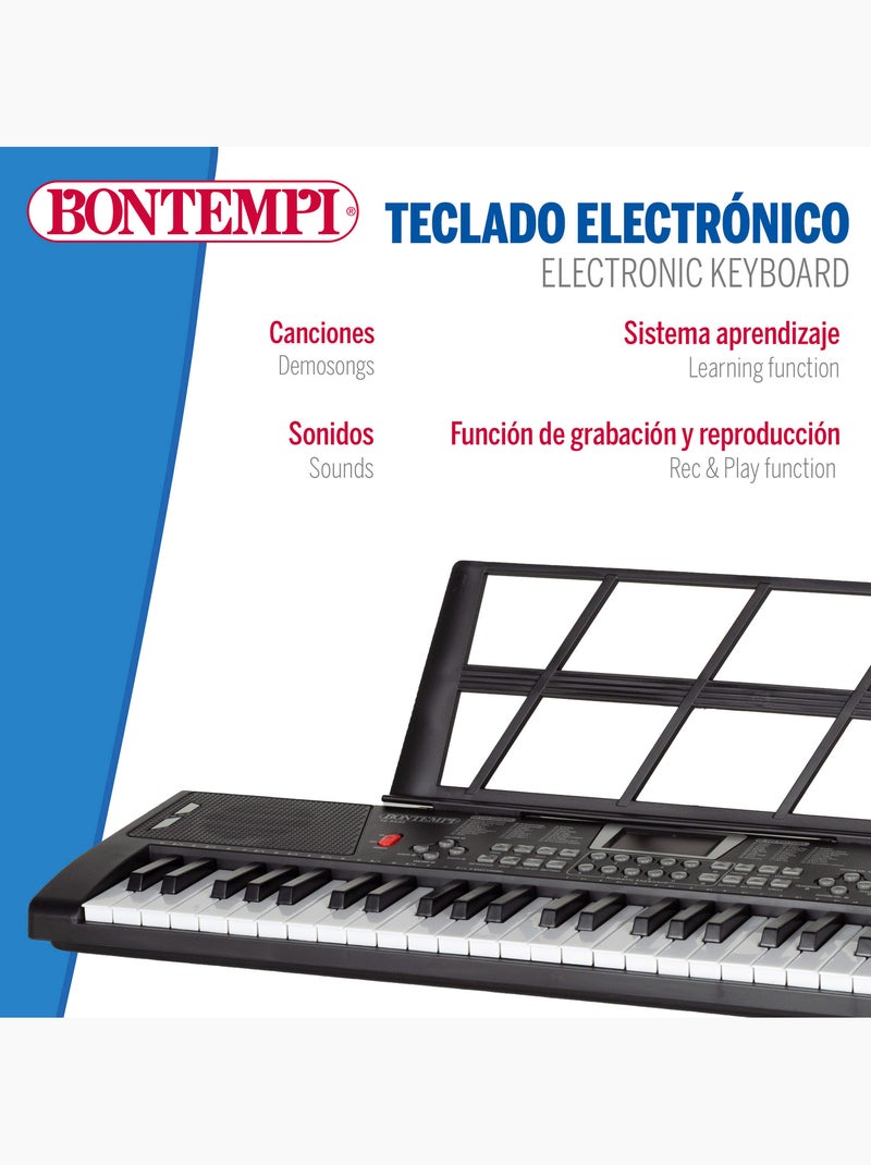 Clavier numérique avec clavier et pieds 54 touches bontempi N/A - Kiabi