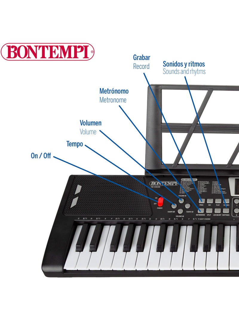 Clavier numérique avec clavier et pieds 54 touches bontempi N/A - Kiabi
