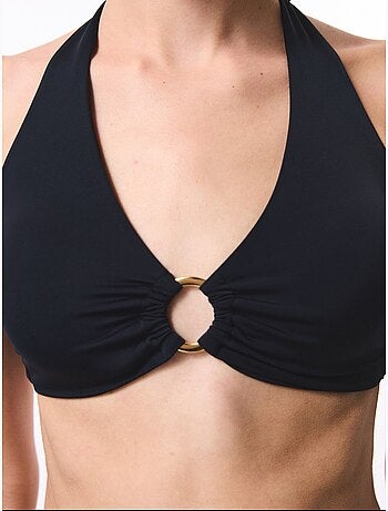 Clean hot haut de bikini gainant à nouer au cou penti