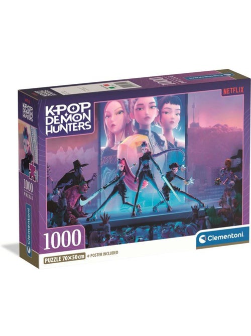 Clementoni - k-pop demon hunters - puzzle 1000 pièces - puzzle adulte - dès 14 ans - netflix - Kiabi Clementoni - k-pop demon hunters - puzzle 1000 pièces - puzzle adulte - dès 14 ans - netflix - Kiabi