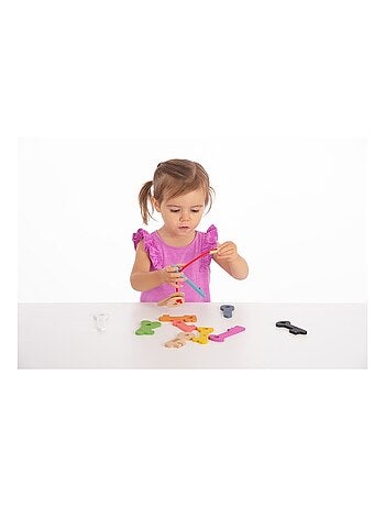 Clés de comptage en bois arc-en-ciel