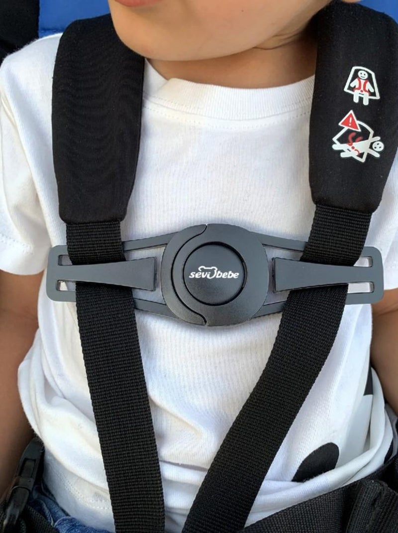 Clip de ceinture pour siège auto et pousette Noir - Kiabi