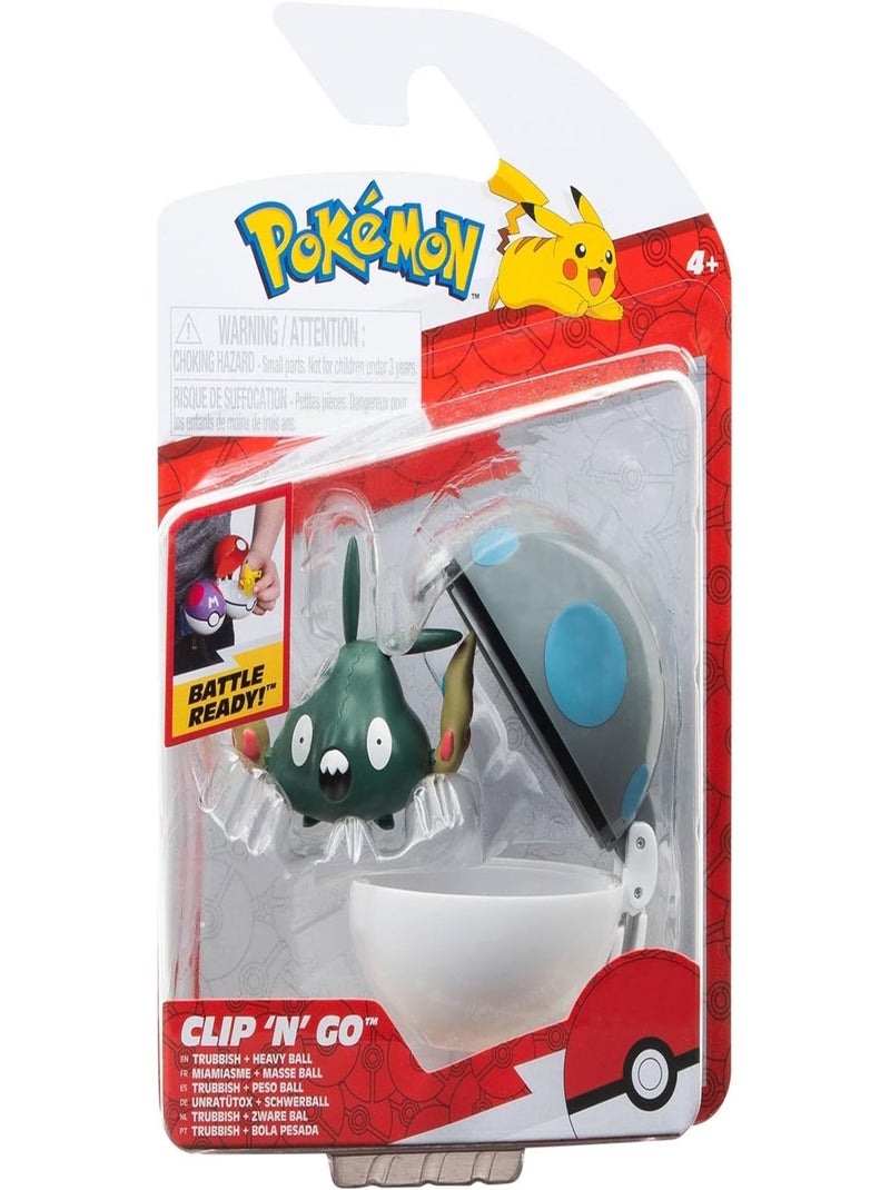 Clip'n'Go Poké Balls Unratütox & Balle lourde Vert - Kiabi