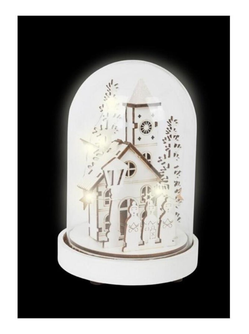 Cloche lumineuse Village enneigé Beige clair - Kiabi