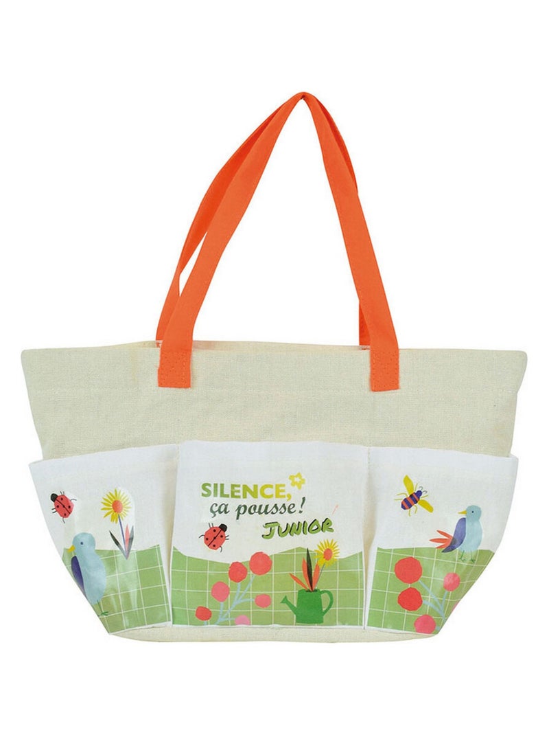 Coccinelle Silence ça pousse sac du jardinier avec peluche Coccinelle- Haut 13 cm Rouge - Kiabi