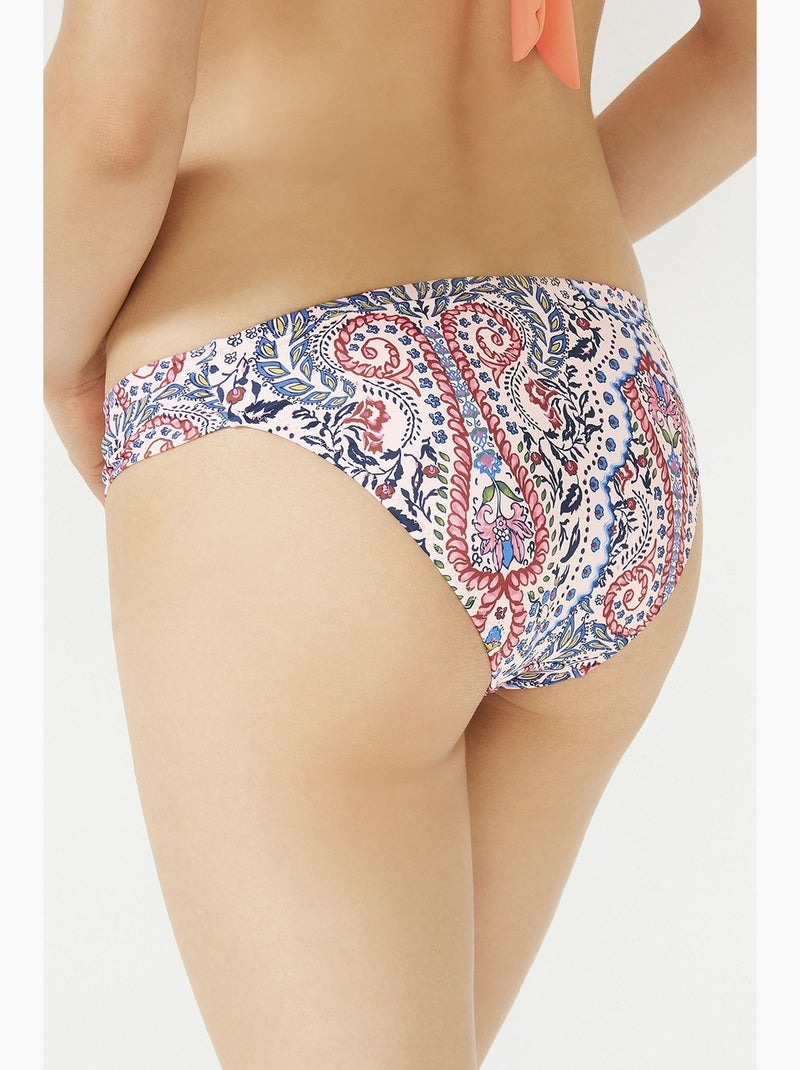Coco hipkini bas de bikini penti Blanc / Bleu / Rouge - Kiabi