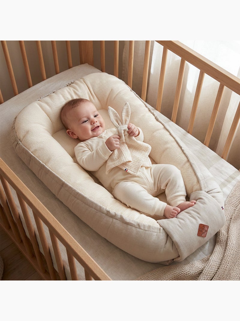 Cocon nid réducteur de lit en coton nid d'abeille SEVIRA KIDS Beige - Kiabi