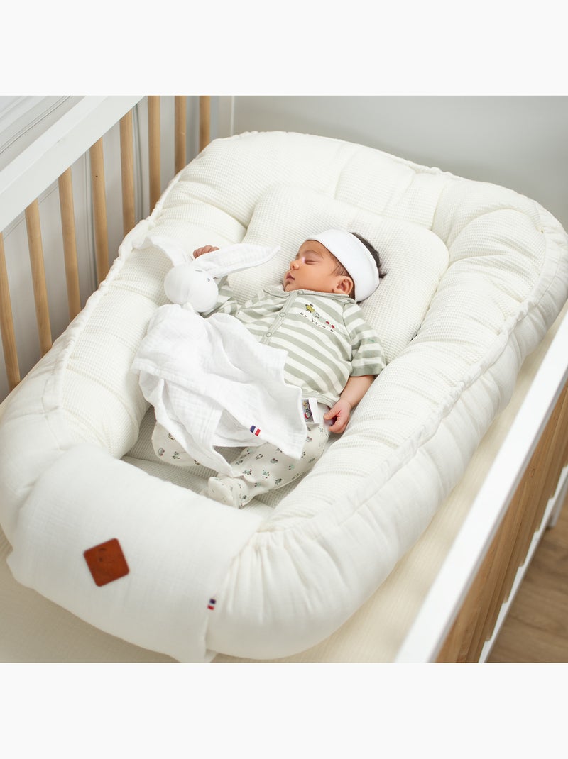 Cocon nid réducteur de lit en coton nid d'abeille SEVIRA KIDS Ecru - Kiabi