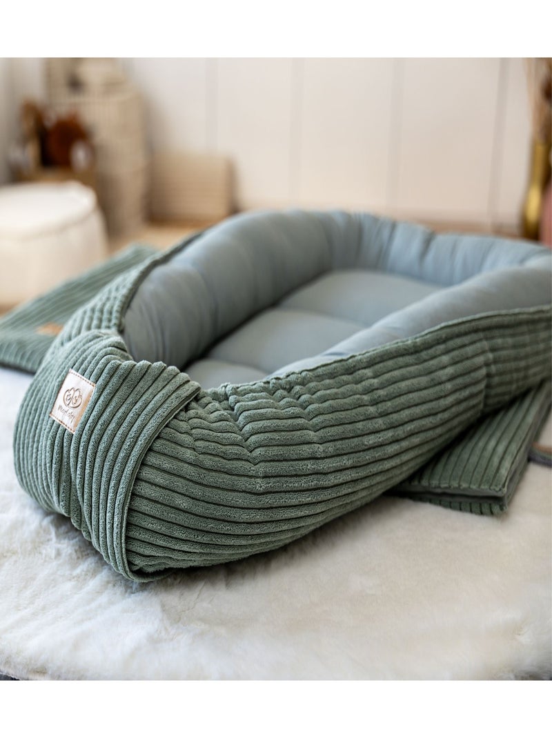 Cocon nid réducteur de lit Vert - Kiabi