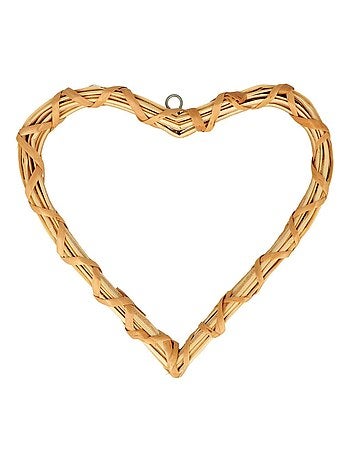 Coeur en osier 20x20 cm - Artemio