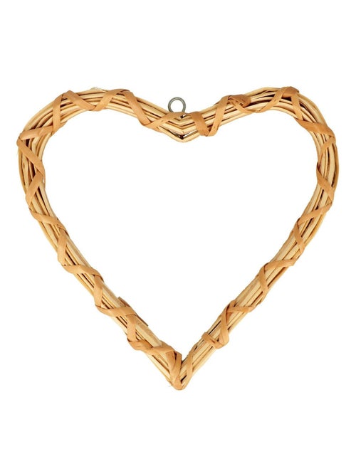 Coeur en osier 20x20 cm - Artemio - Kiabi