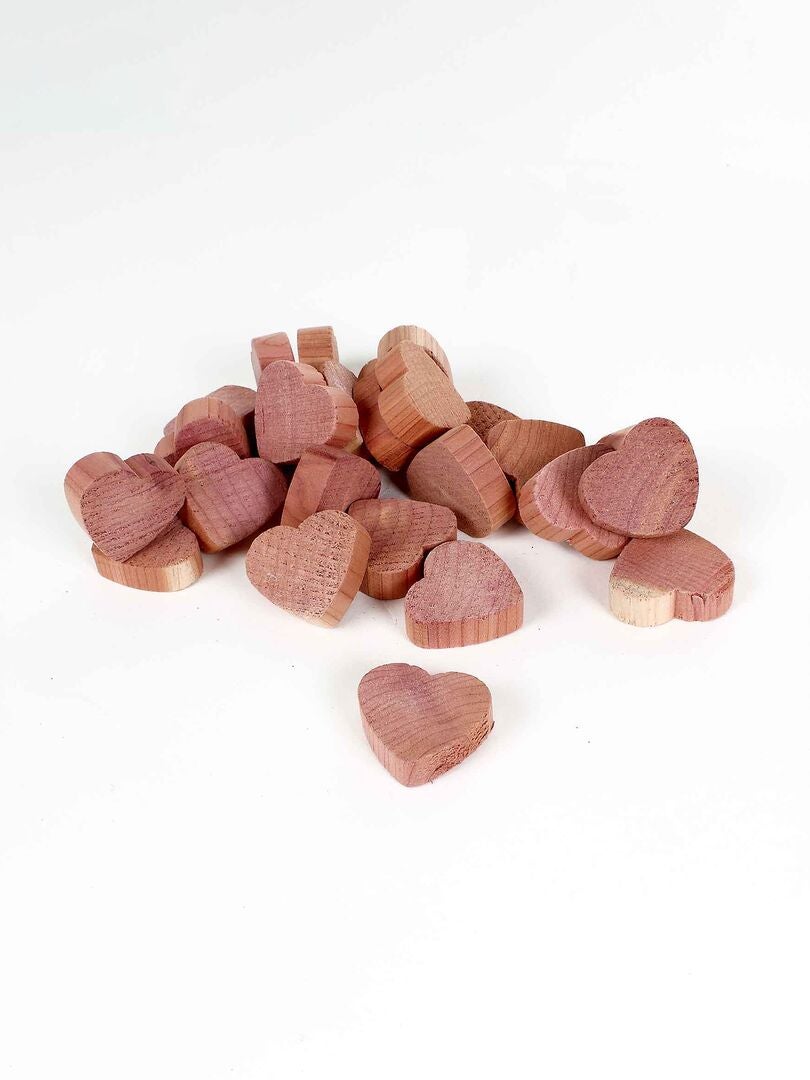 Cœurs en bois de cèdre anti-mites - Marron - Kiabi - 5.00€
