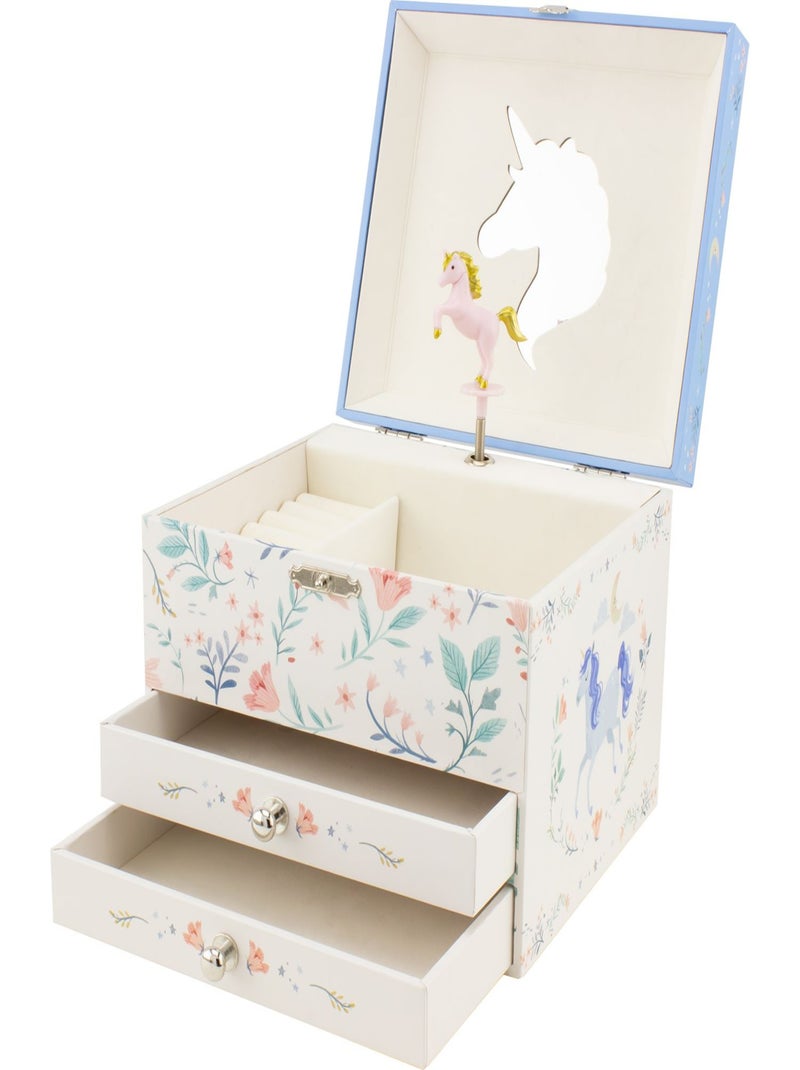 Coffre à bijoux musical Licorne Blanc - Kiabi