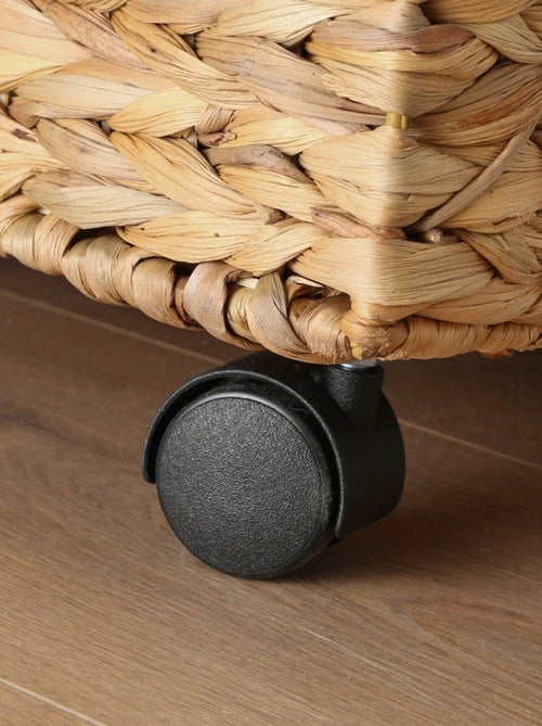 Coffre à jouet à roulettes en jacinthe d'eau - L50 cm - Kiabi