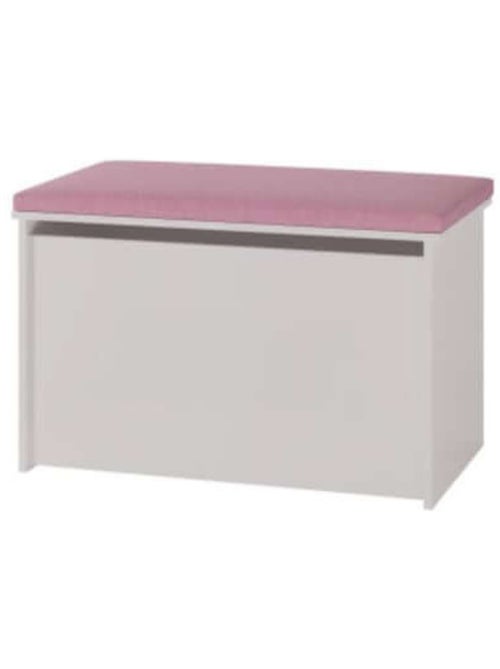 Coffre à jouet et banc Daria - assise rose - Kiabi Coffre à jouet et banc Daria - assise rose - Kiabi