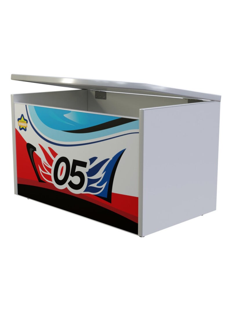Coffre à jouets - Formule 1 - 05 - Bleu Blanc Rouge Multicolore - Kiabi