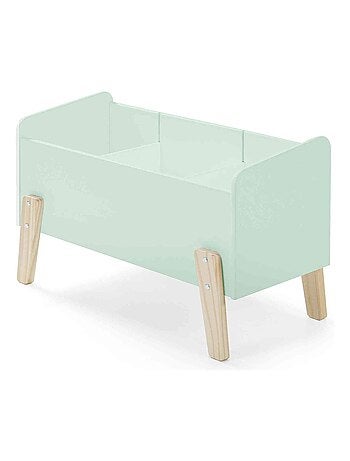 Coffre à jouets 80x39x48 menthe en bois