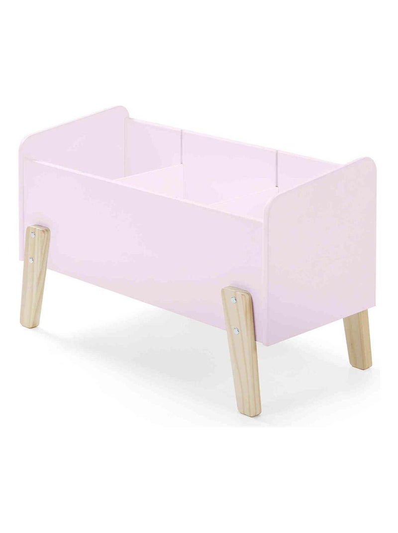 Coffre à jouets 80x39x48 rose en bois Rose - Kiabi