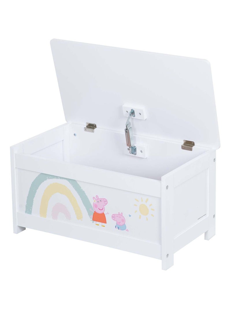Coffre à jouets à fermeture douce 'Roba Peppa Pig' Blanc Rose - Kiabi