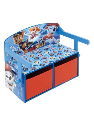 Coffre à Jouets, Banc et bureau 3 en 1 - Pat Patrouille