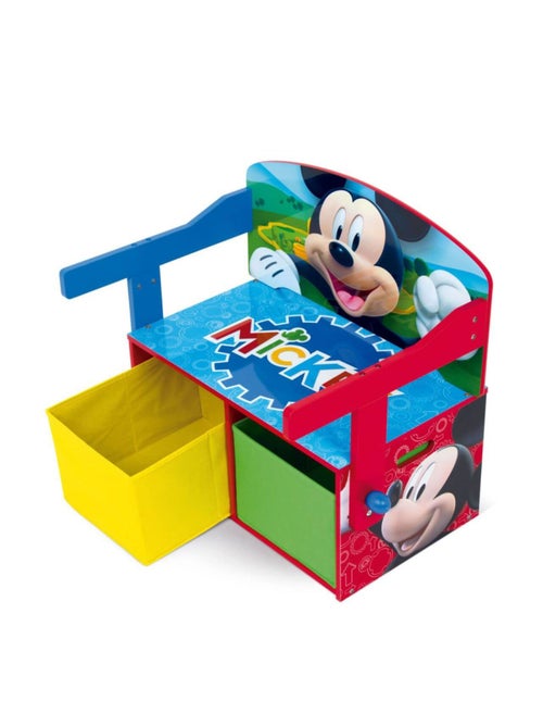 Coffre à Jouets, Banc et bureau pupitre 3 en 1 - Disney Mickey - Kiabi