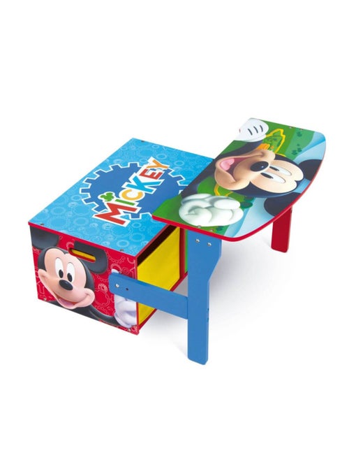 Coffre à Jouets, Banc et bureau pupitre 3 en 1 - Disney Mickey - Kiabi