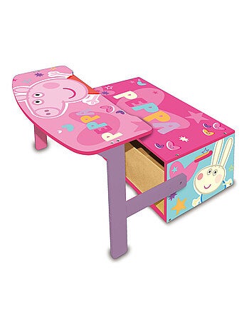 Coffre à Jouets, Banc et bureau pupitre 3 en 1 - Peppa Pig