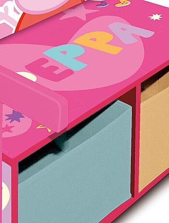 Coffre à Jouets, Banc et bureau pupitre 3 en 1 - Peppa Pig