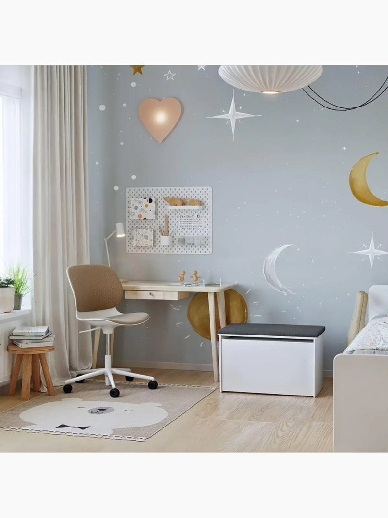 Coffre à jouets Daria - assise graphite Gris - Kiabi