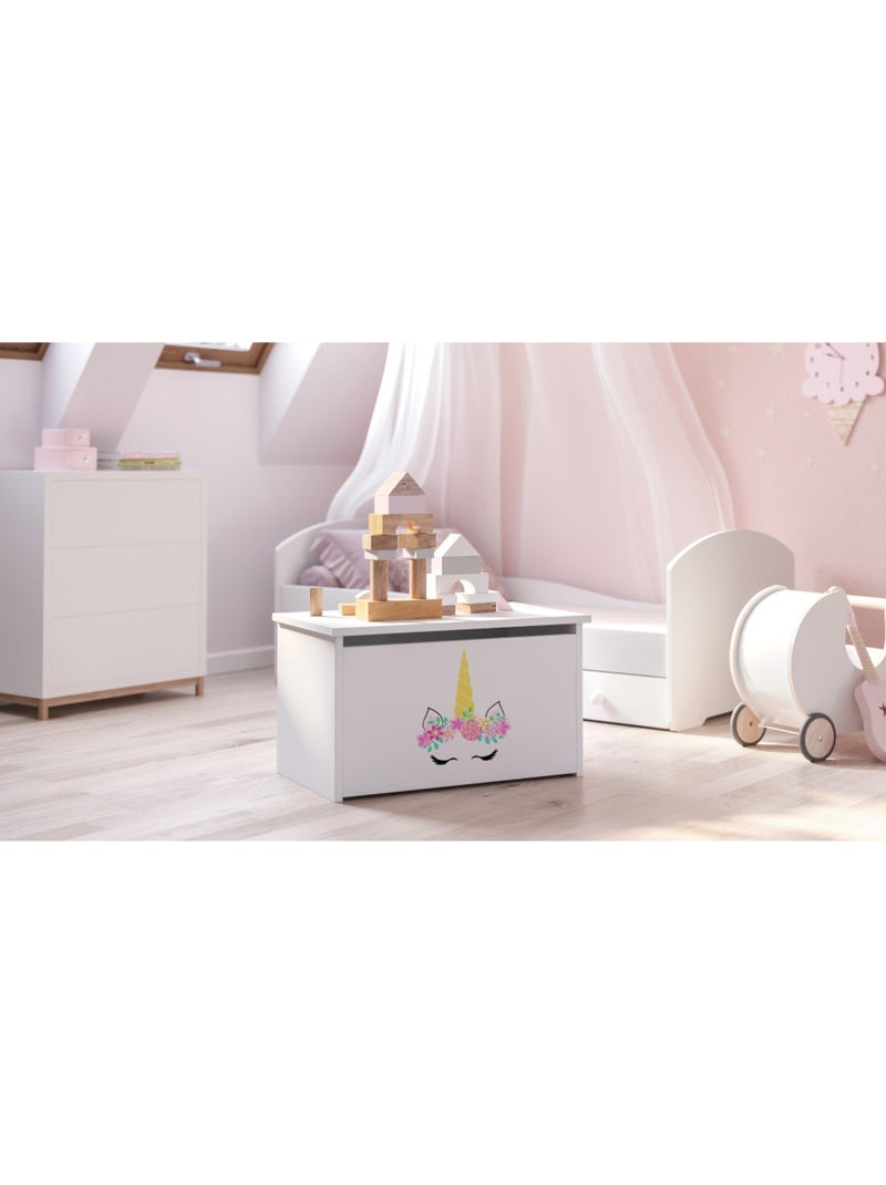 Coffre à jouets Daria - Corne de licorne Jaune - Kiabi