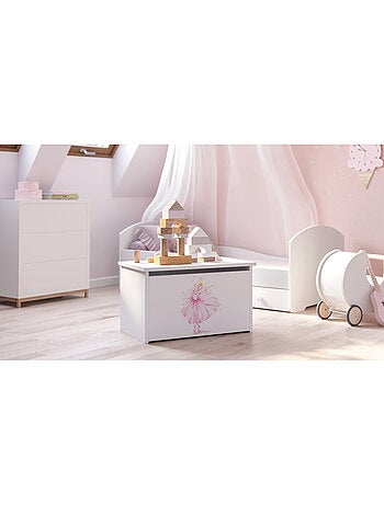 Coffre à jouets Daria - Princesse en couronne