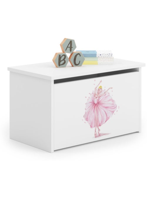 Coffre à jouets Daria - Princesse en couronne - Kiabi
