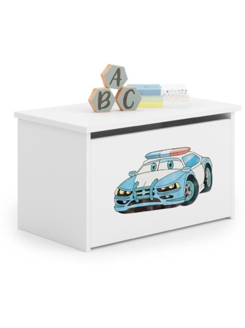 Coffre à jouets Daria - Voiture de Police - Kiabi